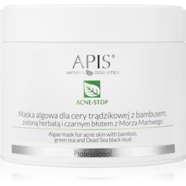 Apis Natural Cosmetics Acne-Stop Professional почистваща и омекотяваща маска за мазна кожа склонна към акне 100 гр.