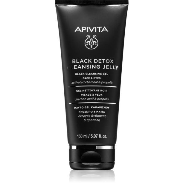 Apivita Cleansing Propolis & Activated Carbon почистващ гел с активен въглен за лице и очи 50 мл. на ниска цена