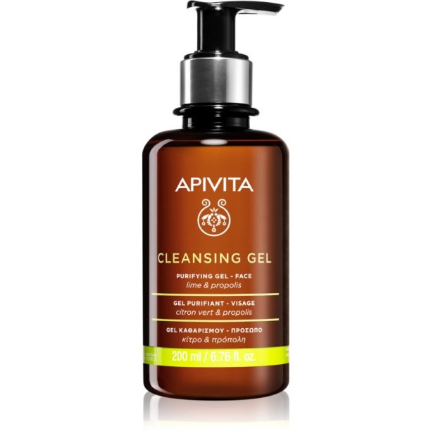 Apivita Cleansing Propolis & Lime почистващ гел  за смесена и мазна кожа 200 мл.