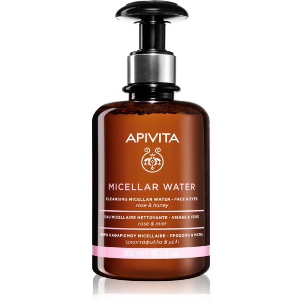 Apivita Cleansing Rose & Honey мицеларна вода за лице и очи 300 мл.