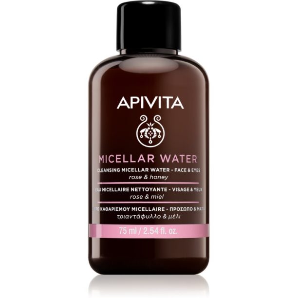 Apivita Cleansing Rose & Honey мицеларна вода за лице и очи 75 мл.