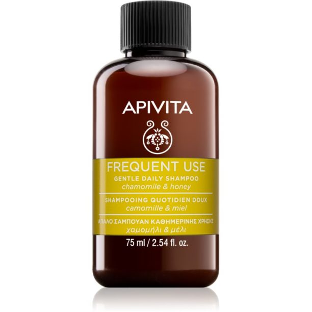 Apivita Frequent Use Chamomile & Honey шампоан за ежедневно миене на коса 75 мл.