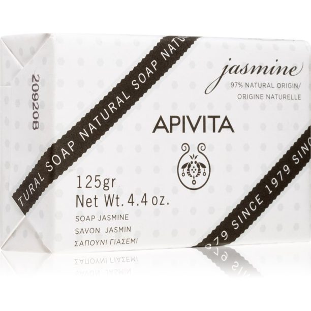 Apivita Natural Soap Jasmine почистващ твърд сапун 125 гр.