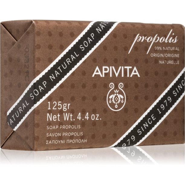 Apivita Natural Soap Propolis почистващ твърд сапун 125 гр.