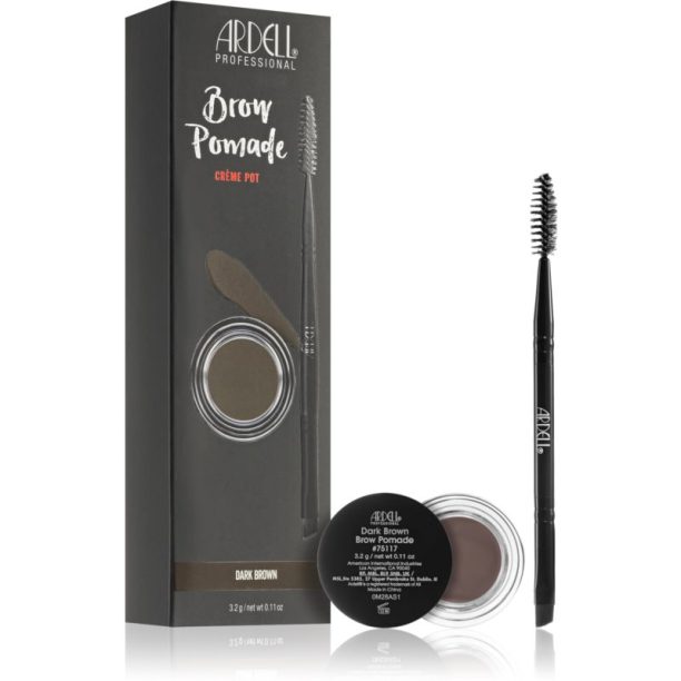 Ardell Brows помада за вежди с четка цвят Dark Brown 3.2 гр.