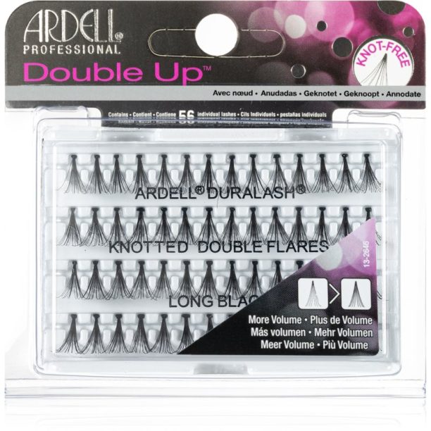 Ardell Double Up изкуствени мигли в сноп с възел размер Long Black