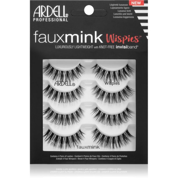 Ardell FauxMink Wispies изкуствени мигли големи опаковки Wispies 4 бр.