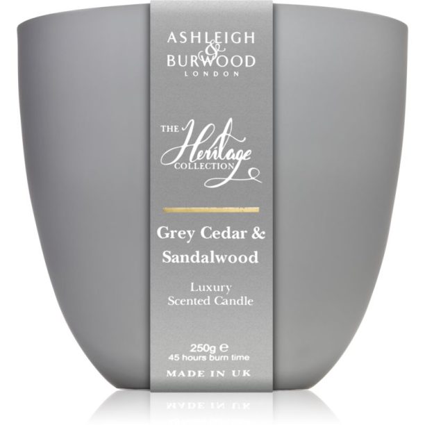 Ashleigh & Burwood London The Heritage Collection Grey Cedar & Sandalwood ароматна свещ 250 гр.