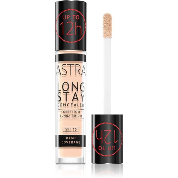 Astra Make-up Long Stay коректор с висока покривност SPF 15 цвят 001C Ivory 4