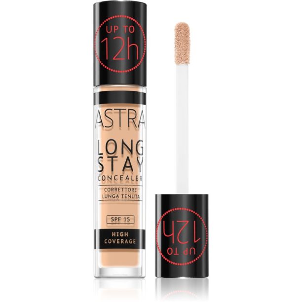 Astra Make-up Long Stay коректор с висока покривност SPF 15 цвят 003C Almond 4