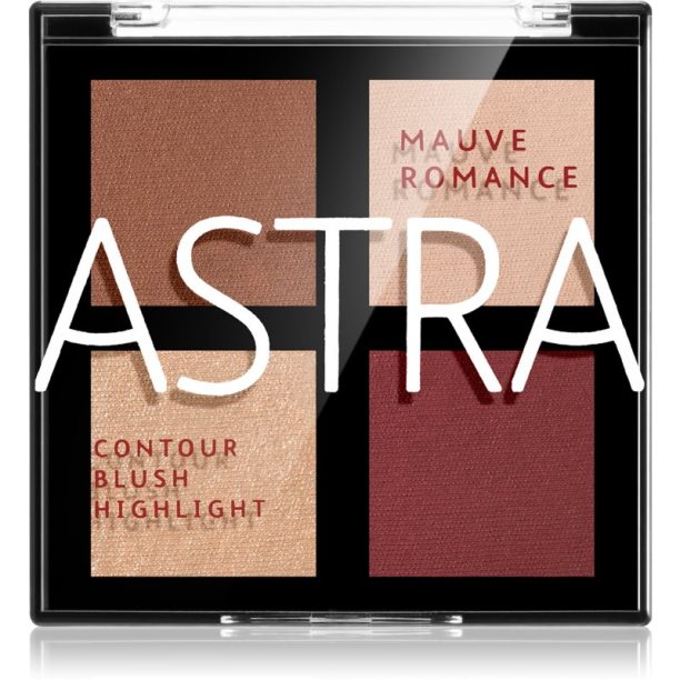 Astra Make-up Romance Palette контурираща палитра за лице за лице цвят 03 Mauve Romance 8 гр.