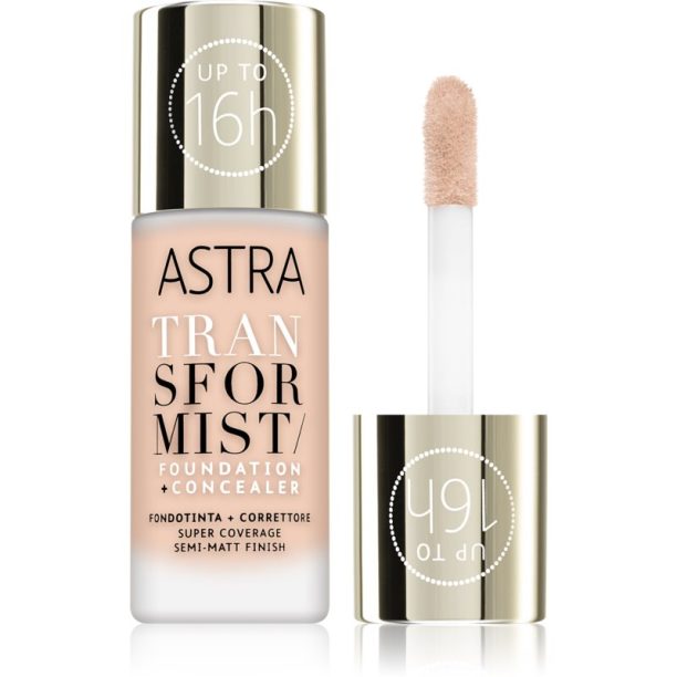 Astra Make-up Transformist дълготраен фон дьо тен цвят 001N Alabaster 18 мл.