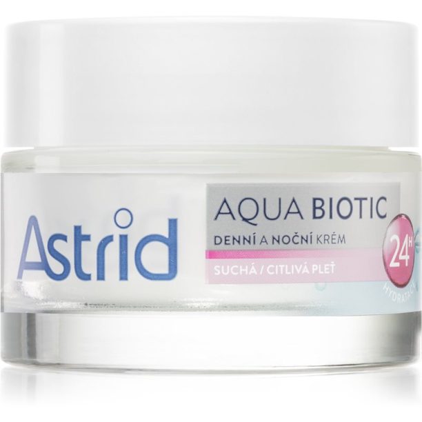 Astrid Aqua Biotic дневен и нощен крем за суха до чувствителна кожа 50 мл.