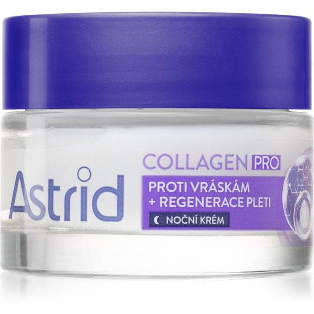 Astrid Collagen PRO нощен крем против всички признаци на стареене с регенериращ ефект 50 мл.