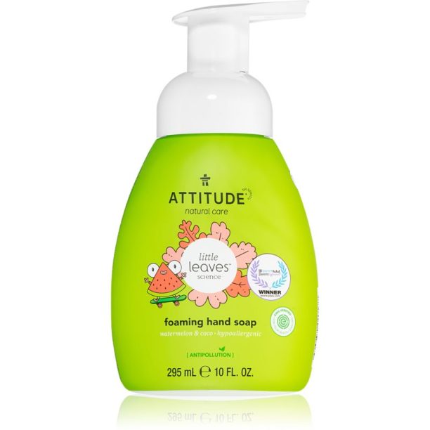 Attitude Little Leaves Watermelon & Coco течен сапун за ръце за деца 295 мл.