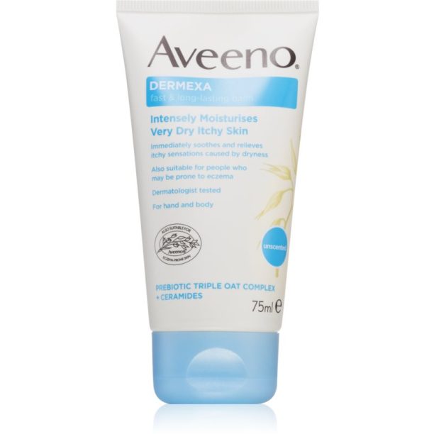 Aveeno Dermexa Fast & Long-lasting Balm успокояващ балсам за тяло 75 мл.