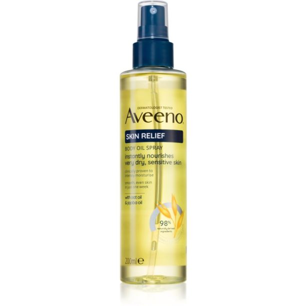 Aveeno Skin Relief Body Oil Spray олио спрей за тяло 200 мл. на ниска цена