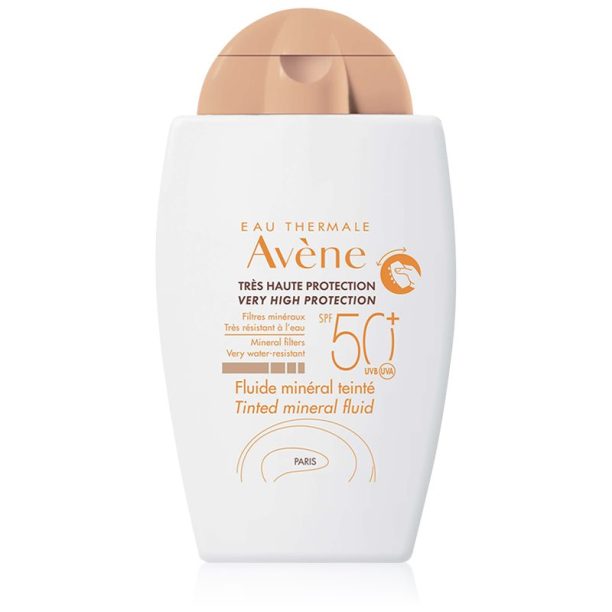 Avène Sun Minéral защитен тониращ флуид без химически филтри SPF 50+ tinted 40 мл.