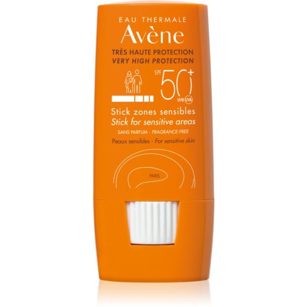 Avène Sun Sensitive стик за чувствителни места SPF 50+ 8 гр.