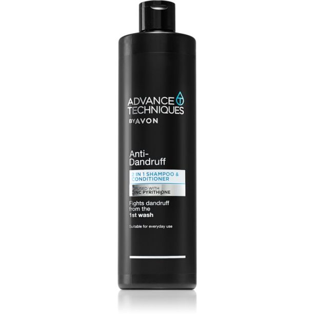 Avon Advance Techniques Anti-Dandruff шампоан и балсам 2 в1 против пърхот 400 мл.