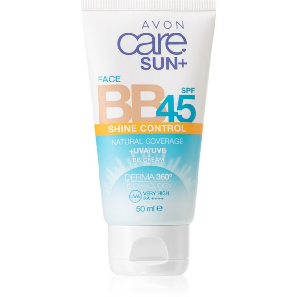 Avon Care Sun + Face BB ББ крем да уеднакви цвета на кожата цвят Medium 50 мл.