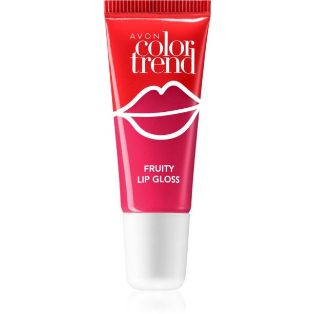 Avon ColorTrend Fruity Lips гланц за устни с вкус цвят Peach 10 мл.