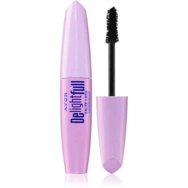 Avon DelightFull False Lash водоустойчива удължаваща спирала цвят Blackest Black 10 мл.