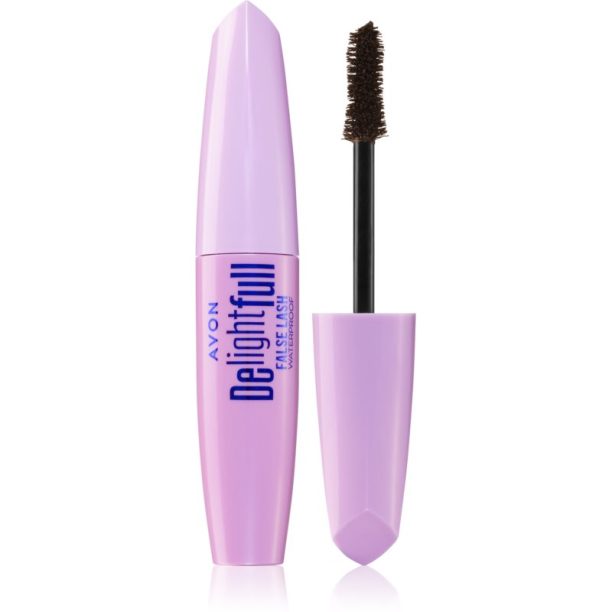 Avon DelightFull False Lash водоустойчива удължаваща спирала цвят Lava Brown 10 мл.