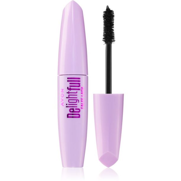 Avon DelightFull False Lash удължаваща спирала за плътни мигли цвят Blackest Black 10 мл.