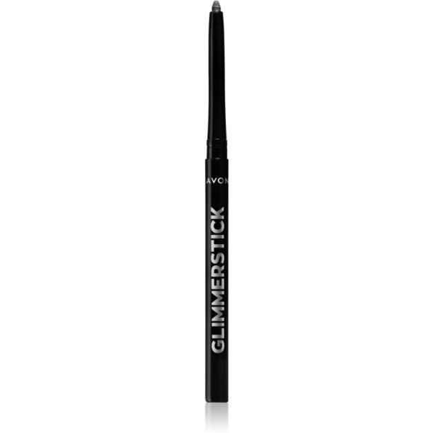 Avon Glimmerstick молив за очи с интензивен цвят цвят Blackest Black 0