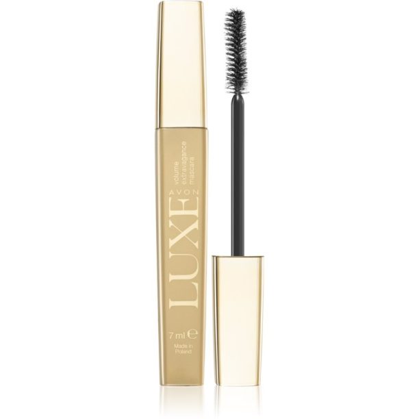 Avon Luxe Mascara спирала за обем цвят Caviar Black 7 мл.