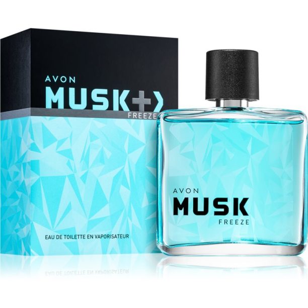 Avon Musk+ Freeze тоалетна вода за мъже 75 мл. купи на топ цена