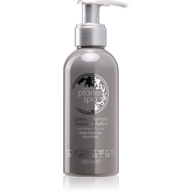 Avon Planet Spa Korean Charcoal Cleanse & Refine почистващ гел с активен въглен 150 мл.