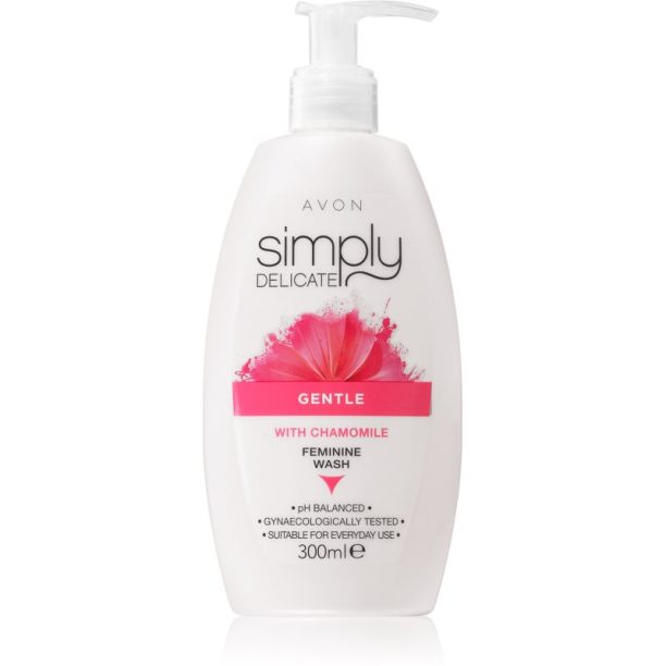 Avon Simply Delicate Gentle гел за интимна хигиена с лайка 300 мл.