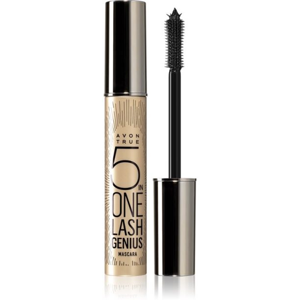 Avon True Lash Genius спирала за екстра обем цвят Blackest Black 10 мл.