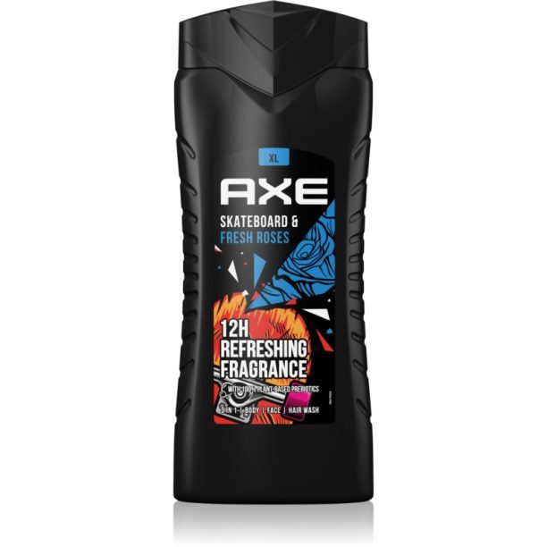 Axe Skateboard & Fresh Roses освежаващ душ гел за мъже 400 мл.