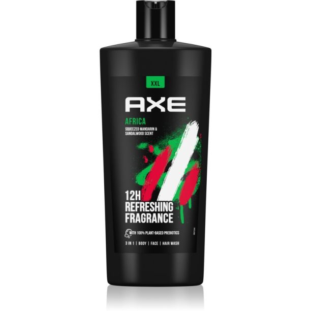 Axe XXL Africa освежаващ душ гел макси 700 мл.