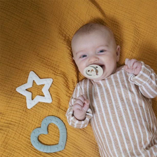 BIBS Baby Bitie Star гризалка Ivory 1 бр. на ниска цена