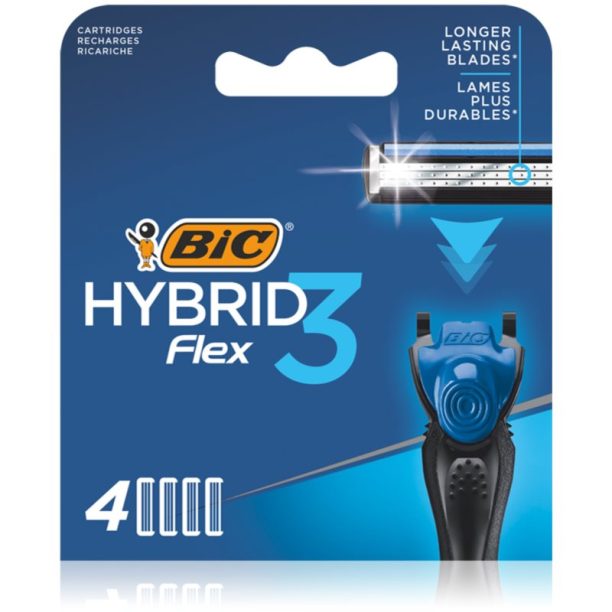 BIC FLEX3 Hybrid Резервни остриета 4 бр.