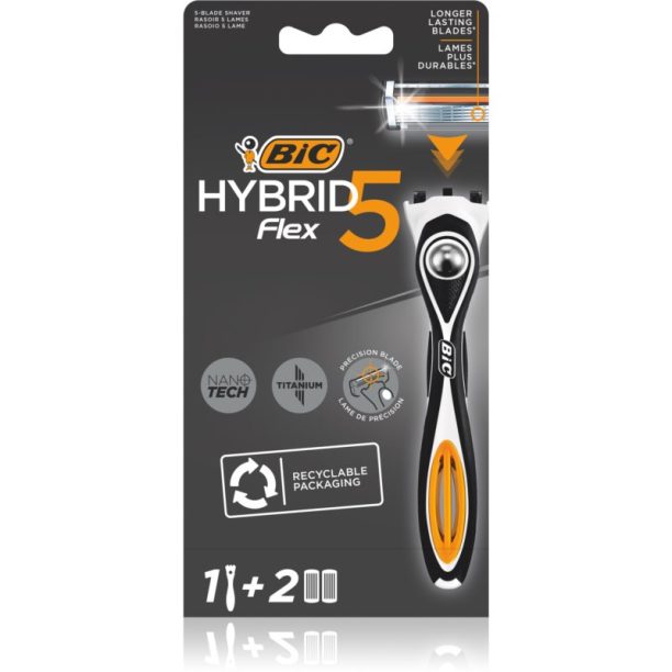 BIC FLEX5 Hybrid самобръсначка Резервни остриета 2 бр 1 бр.