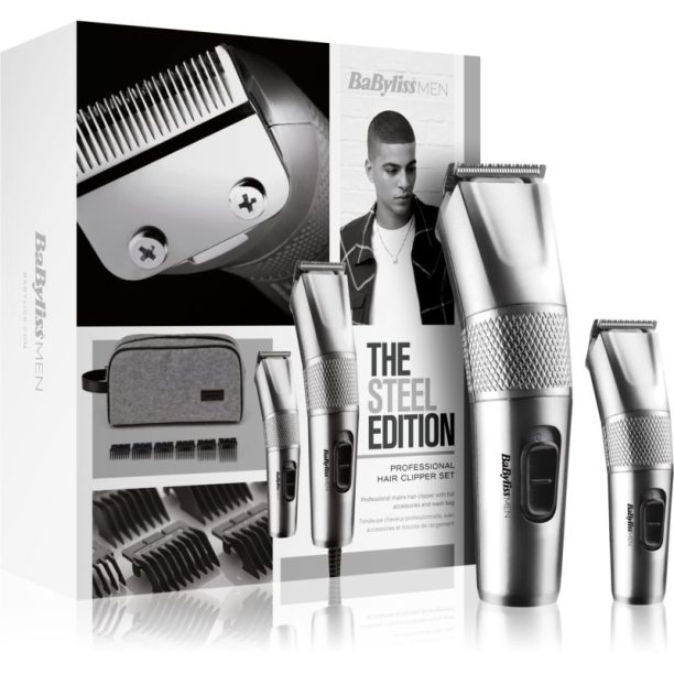 BaByliss Steel Edition 7755PE комплект за мъже