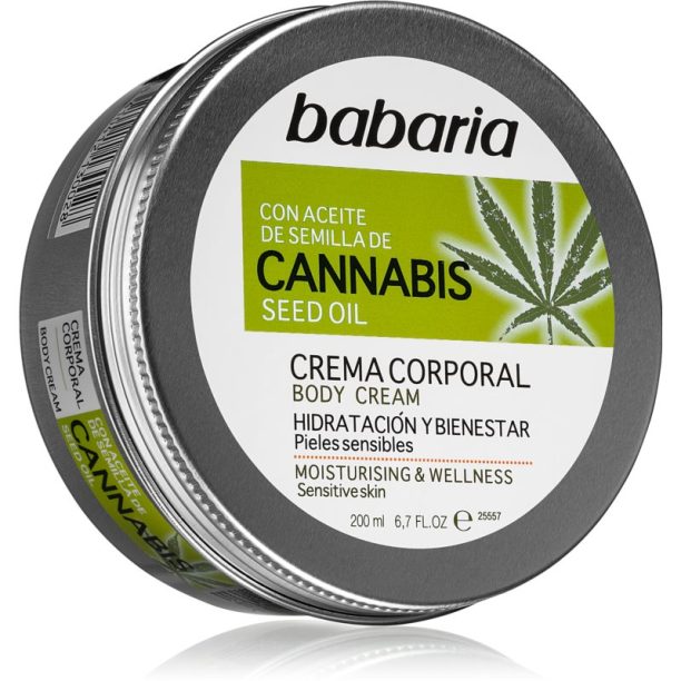 Babaria Cannabis хидратиращ крем  за чувствителна кожа 200 мл.