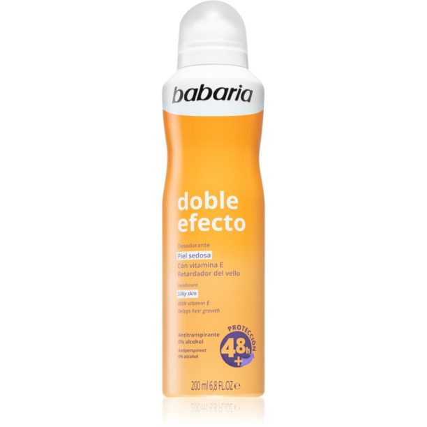 Babaria Deodorant Double Effect антиперспирант-спрей за забавяне растежа на космите 200 мл.