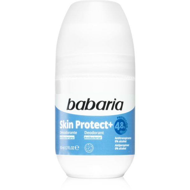 Babaria Deodorant Skin Protect+ рол-он с антибактериална добавка 50 мл.