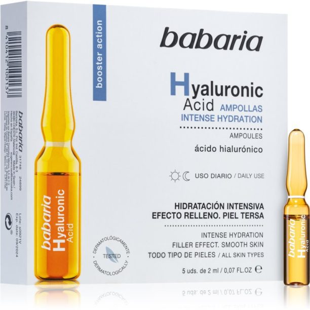 Babaria Hyaluronic Acid ампули с хиалуронова киселина 5 x 2 мл.