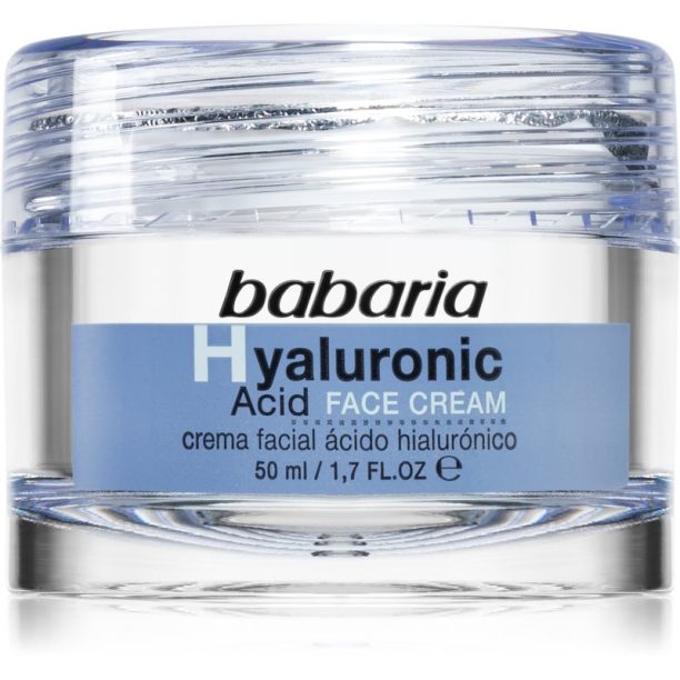 Babaria Hyaluronic Acid хидратиращ крем за лице 50 мл.