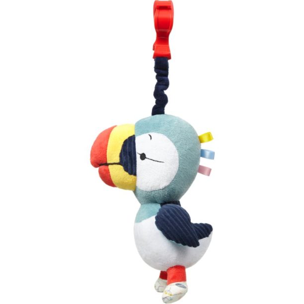 BabyOno Have Fun Pram Hanging SqueakyToy контрастна играчка за окачане Toucan Titi 1 бр.