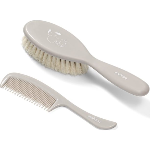 BabyOno Take Care Hairbrush and Comb комплект Gray (за деца от раждането им)