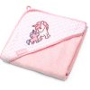 BabyOno Towel Bamboo хавлия с качулка от бамбук Pink 100x100 см