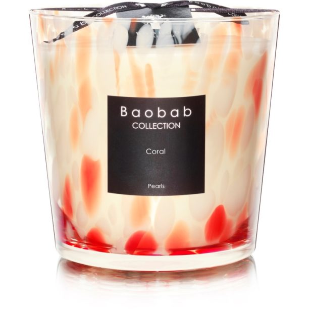 Baobab Collection Pearls Coral ароматна свещ 8 см